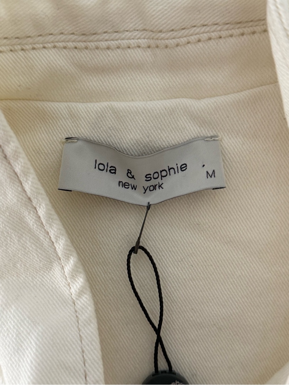 Lola & Sophie Cream Button-Front Vest - Picture 7 of 8